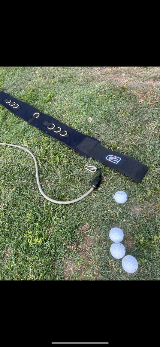 Golf Hitting Harness and 5/10 foot bands