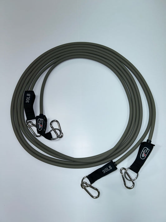 1 pair of 10 foot gray bands (30lbs)